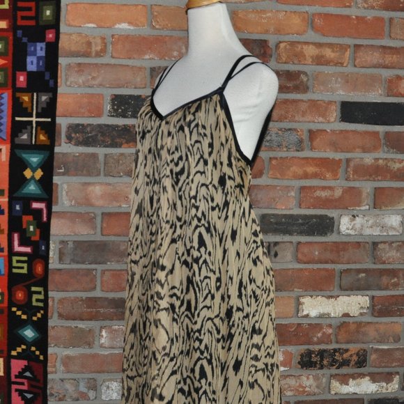 Temperley London Animal Print 100% Silk Maxi Dress Sleeveless Gown UK-6, US-2 - Picture 5 of 9